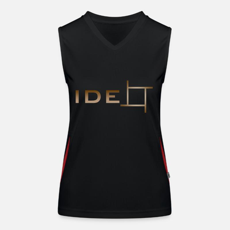 Idée - idée Débardeur respirant contrasté Femme