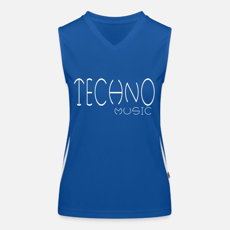 techno music Women's Functional Contrast Tank Top
