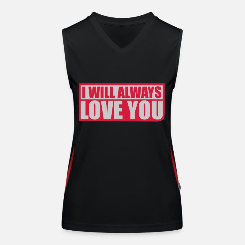 I will always love Funktionelles Kontrast-Tank Top für Frauen