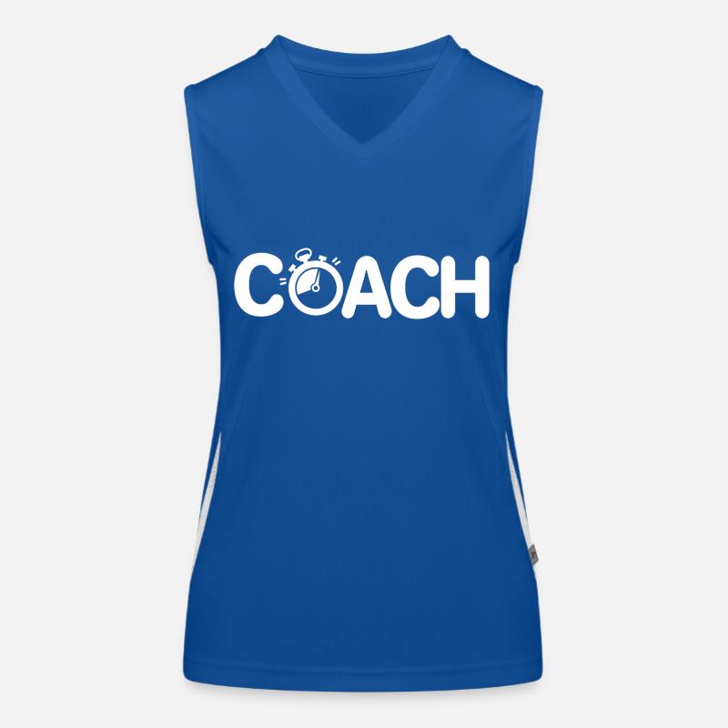 Coach vous allez mouiller le maillot coaching Débardeur respirant contrasté Femme