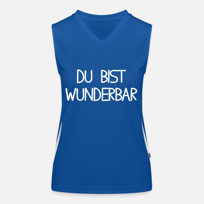 Du bist wunderbar Funktionelles Kontrast-Tank Top für Frauen