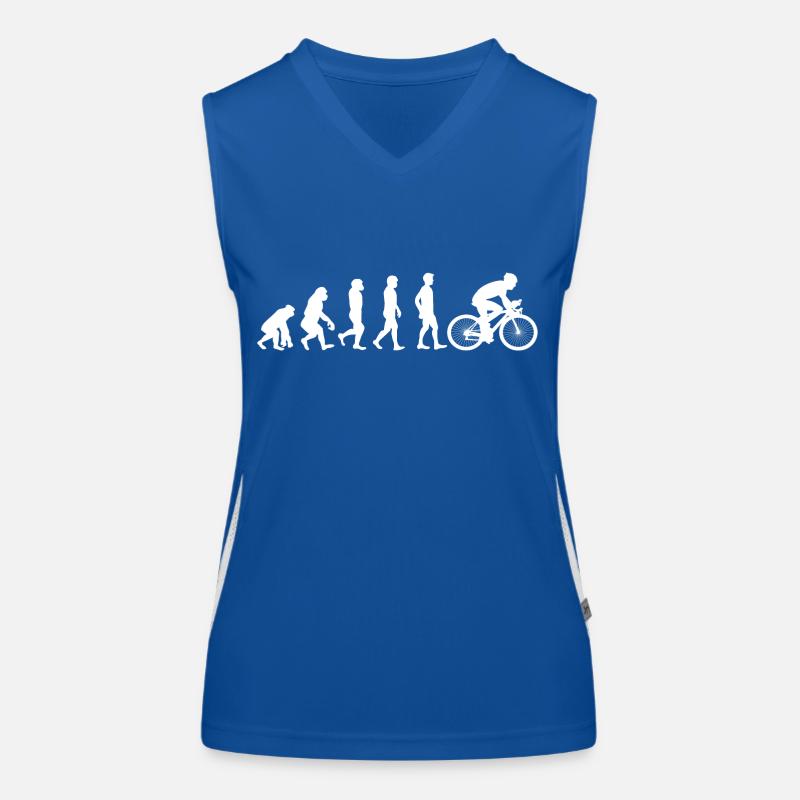 Bike Evolution blanc Débardeur respirant contrasté Femme