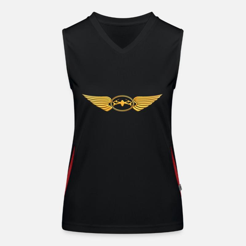 Drone Flying - Drone Pilot Women's Functional Contrast Tank Top