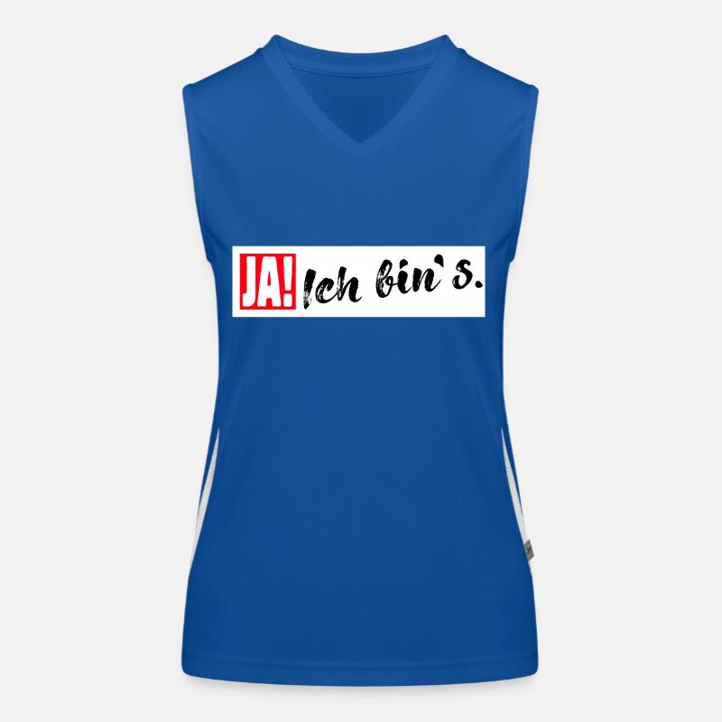 Ja Ich bin es Funktionelles Kontrast-Tank Top für Frauen