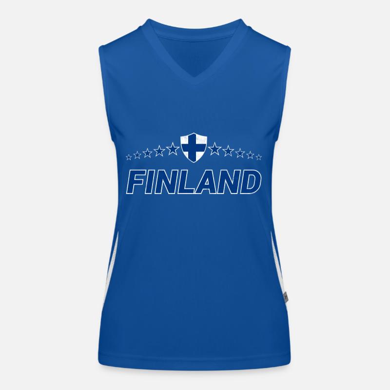 Finnland Funktionelles Kontrast-Tank Top für Frauen