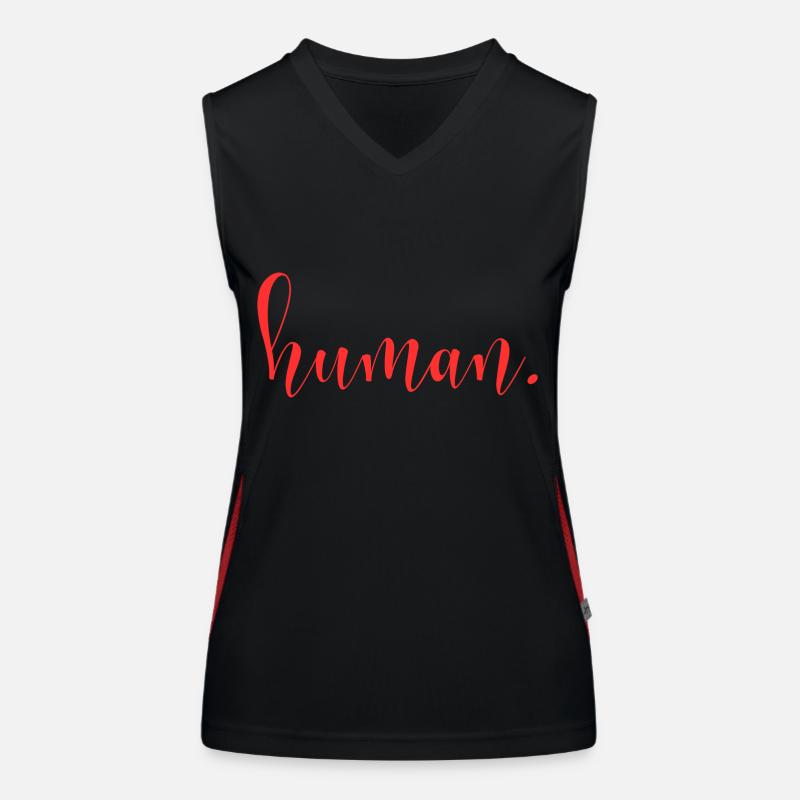 Human Women's Functional Contrast Tank Top