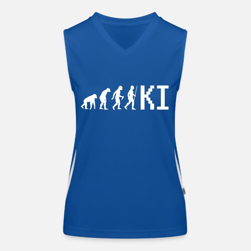 Informatik Evolution Geschenk Funktionelles Kontrast-Tank Top für Frauen