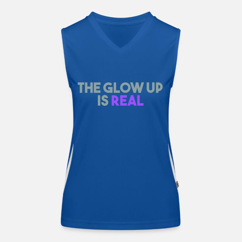 DAS LEUCHTEN IST ECHT Funktionelles Kontrast-Tank Top für Frauen