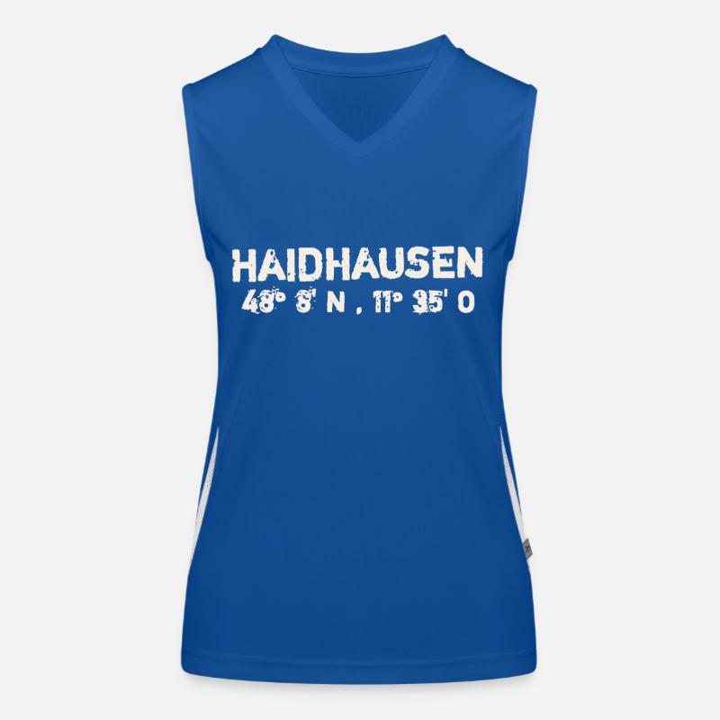 Coordonnées Latitude de Haidhausen cher Münch Débardeur respirant contrasté Femme