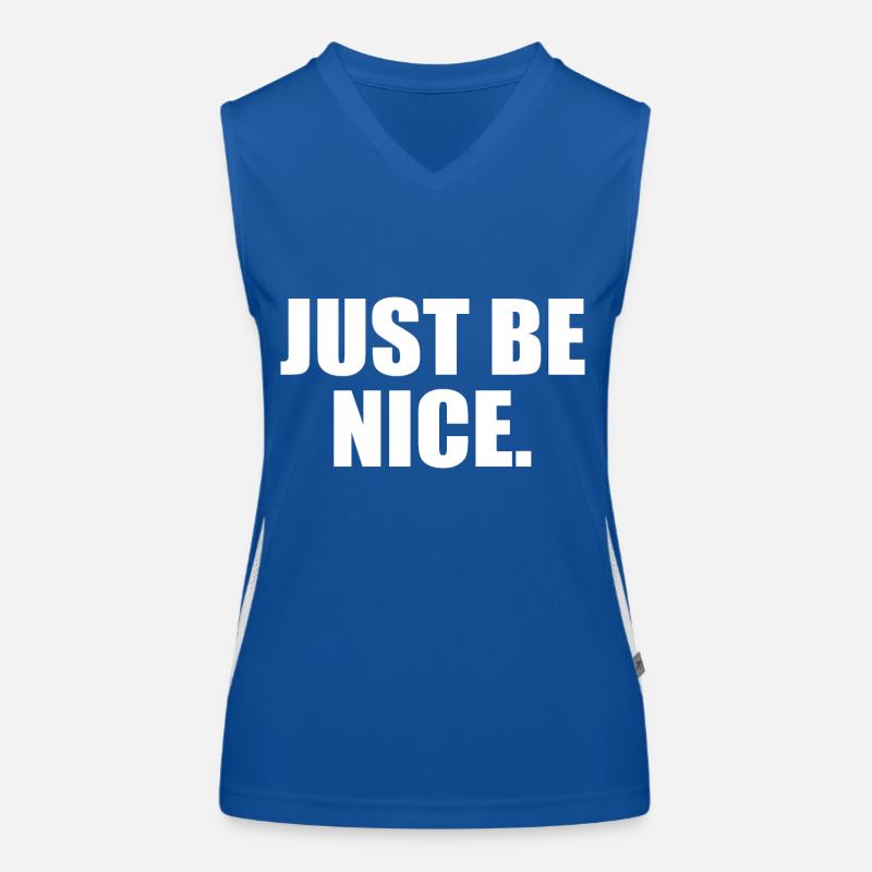 Just be nice Funktionelles Kontrast-Tank Top für Frauen