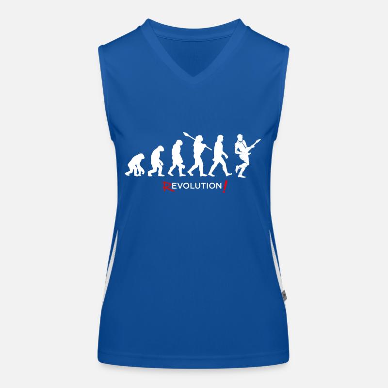 Revolution - Evolution Man Fun Twist 3 Funktionelles Kontrast-Tank Top für Frauen