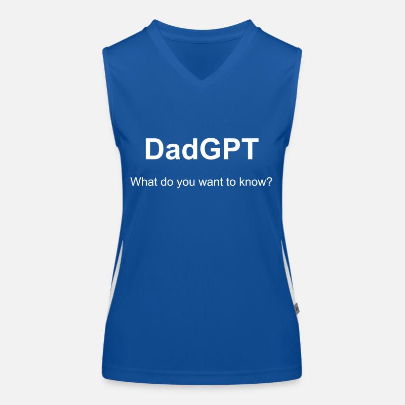 DadGPT - Demandez simplement à papa au lieu de l’IA Débardeur respirant contrasté Femme