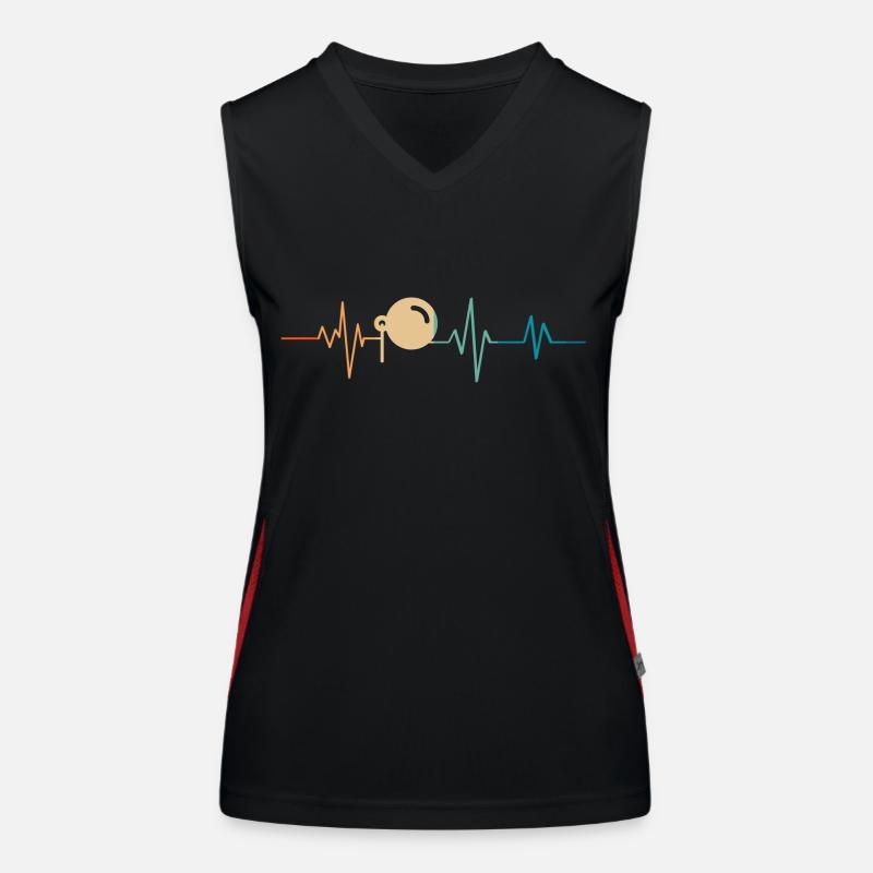 Heartbeat Retro Glasses Monocles Women's Functional Contrast Tank Top