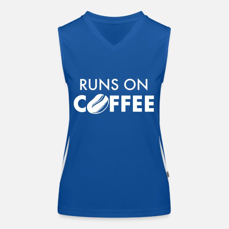 Kaffee Funktionelles Kontrast-Tank Top für Frauen