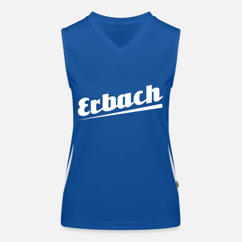 Erbach - Textdesign mit Stadtnamen Funktionelles Kontrast-Tank Top für Frauen