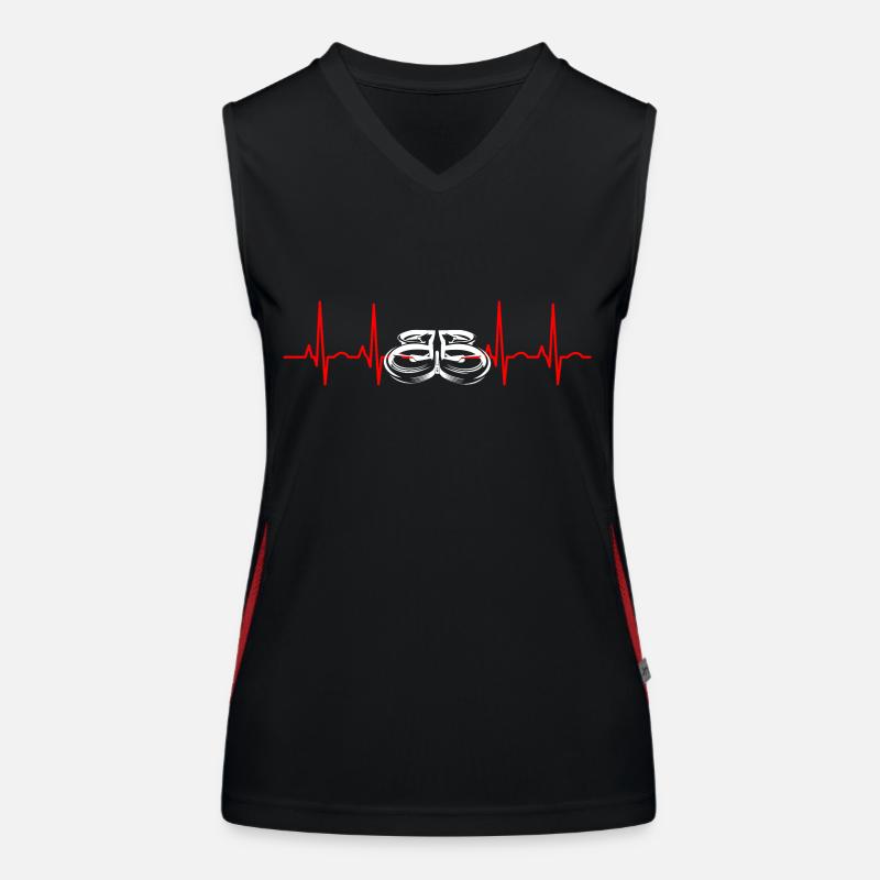Heartbeat Drone Drones Women's Functional Contrast Tank Top