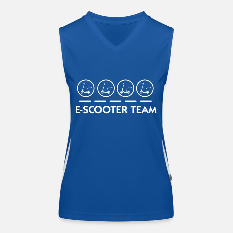 E-Scooter E-Roller Scooter Funktionelles Kontrast-Tank Top für Frauen