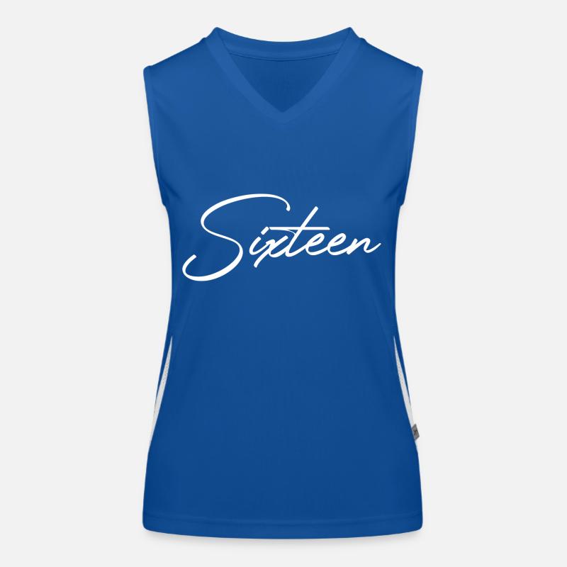 Idée cadeau 16e anniversaire Seize Débardeur respirant contrasté Femme