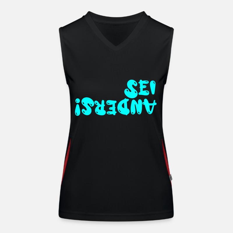 sei anders Funktionelles Kontrast-Tank Top für Frauen