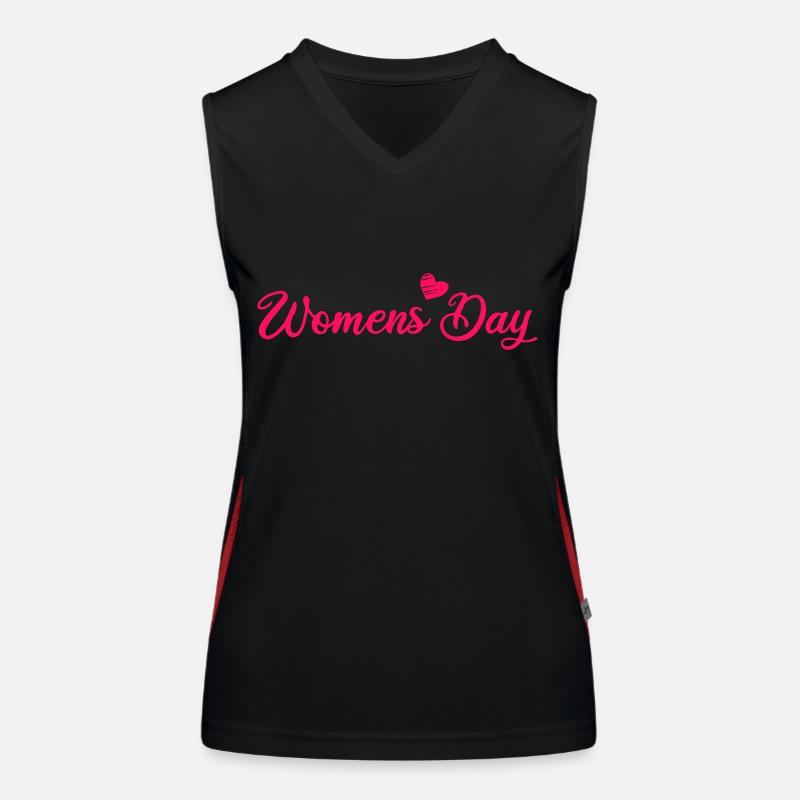 womens day Funktionelles Kontrast-Tank Top für Frauen