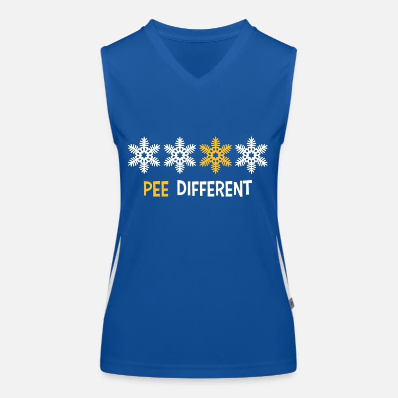 Pee Different Yellow Women's Functional Contrast Tank Top