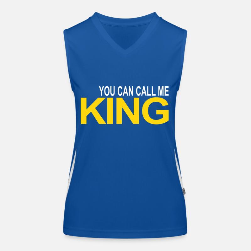 call me KING Funktionelles Kontrast-Tank Top für Frauen