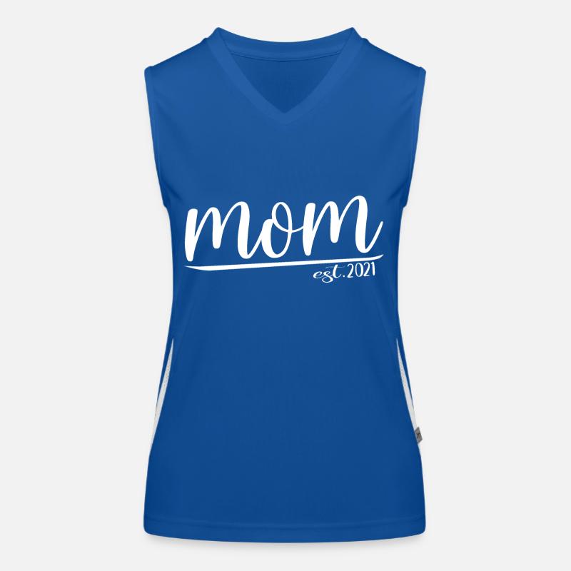 Mama 2021 Geschenk Muttertag Funktionelles Kontrast-Tank Top für Frauen