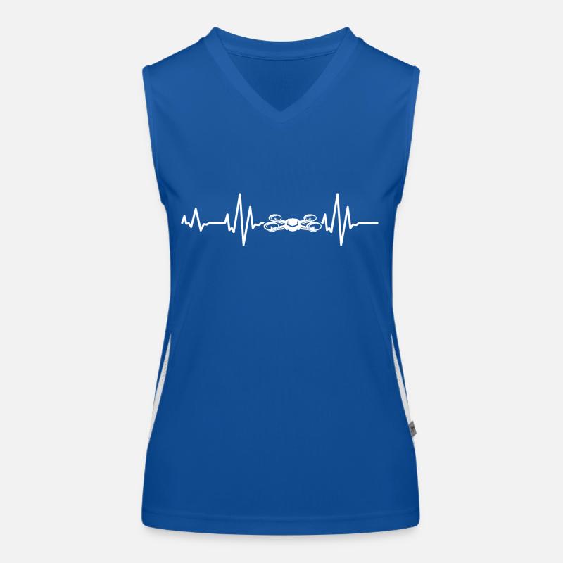 Heartbeat Drone Drones Women's Functional Contrast Tank Top