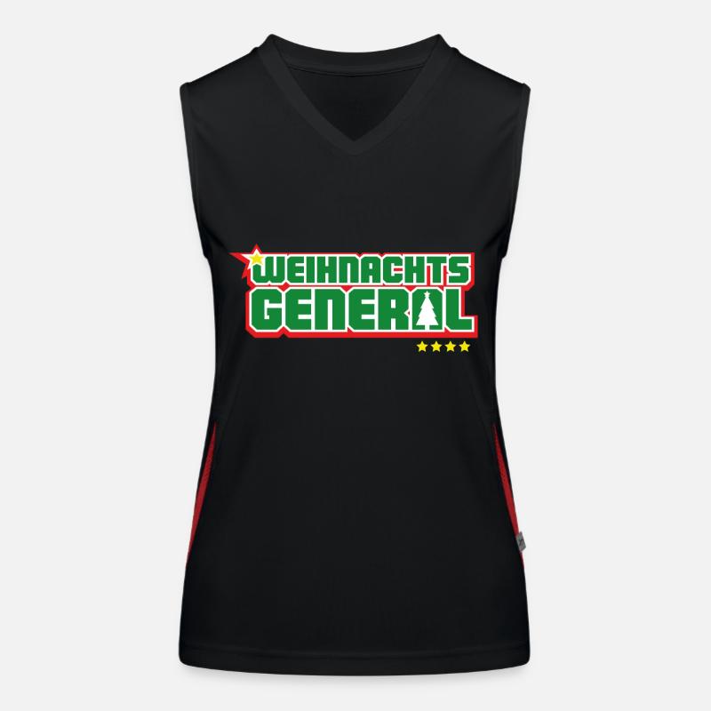 Weihnachtsgeneral Funktionelles Kontrast-Tank Top für Frauen