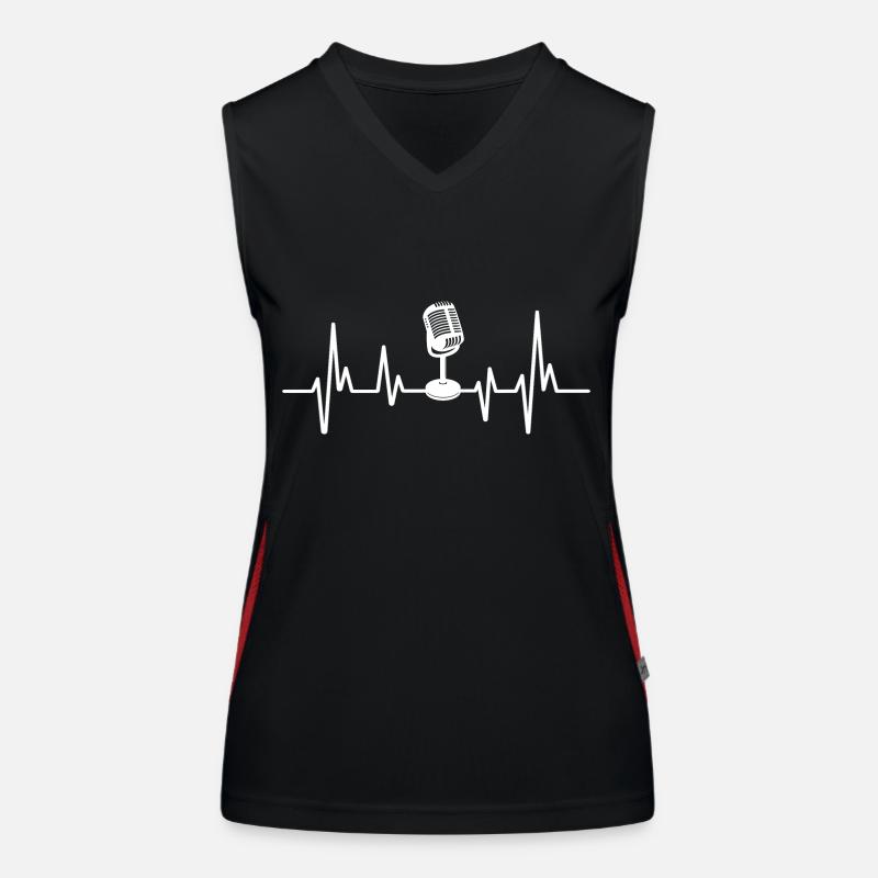Podcaster Podcast Funktionelles Kontrast-Tank Top für Frauen
