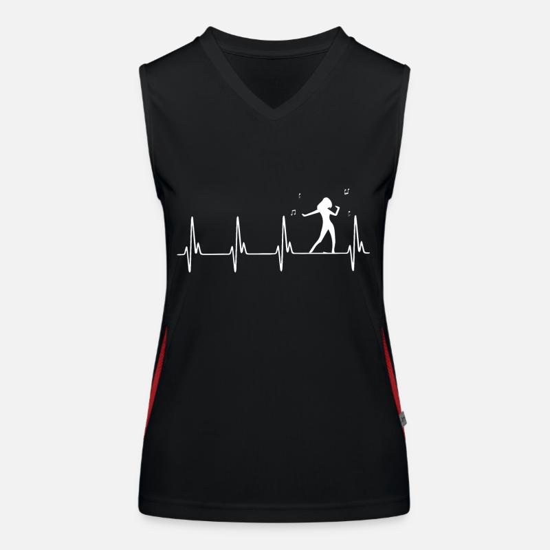 Dancing Dance Music Funktionelles Kontrast-Tank Top für Frauen