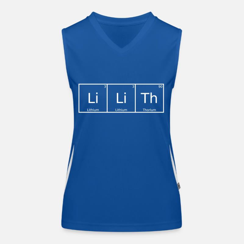 Lilith Surname First name Chemistry Periodic Table Elements Women's Functional Contrast Tank Top