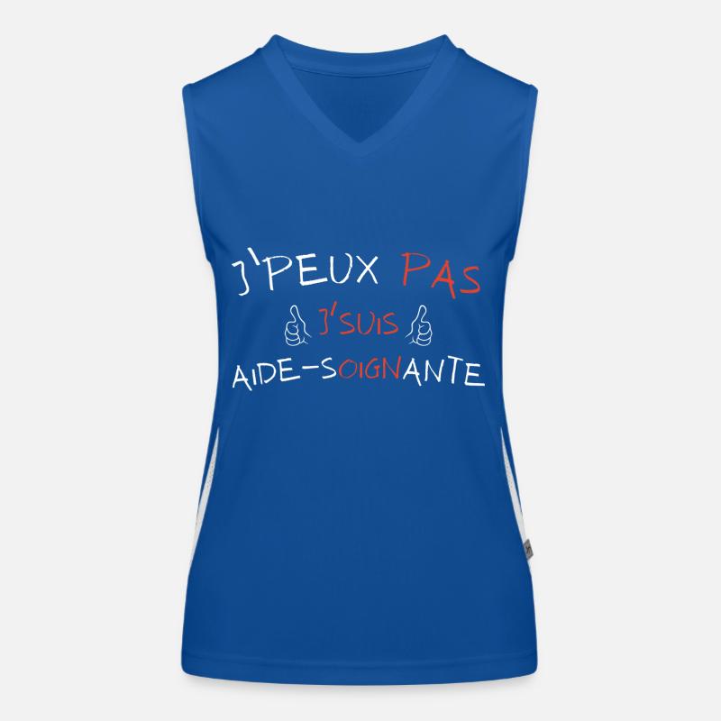 J'peux pas j'suis Aide Soignante Débardeur respirant contrasté Femme