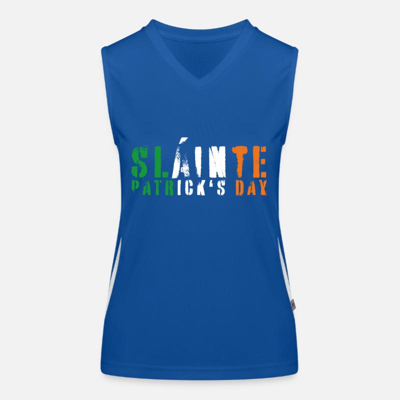 Saint Patrick's Day Is Slainte Patrick's Day Women's Functional Contrast Tank Top