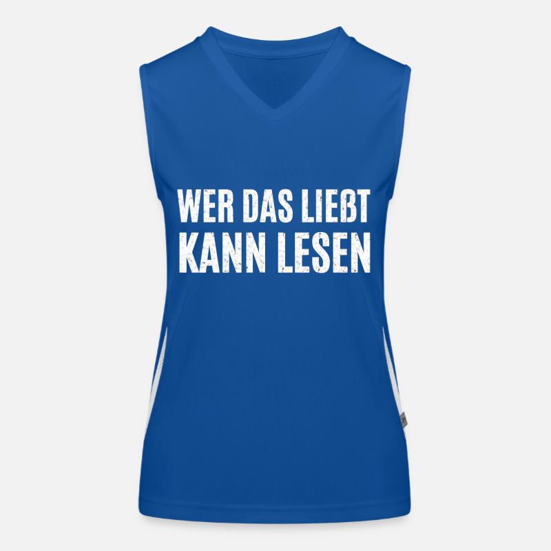 Lustiger Spruch Funktionelles Kontrast-Tank Top für Frauen