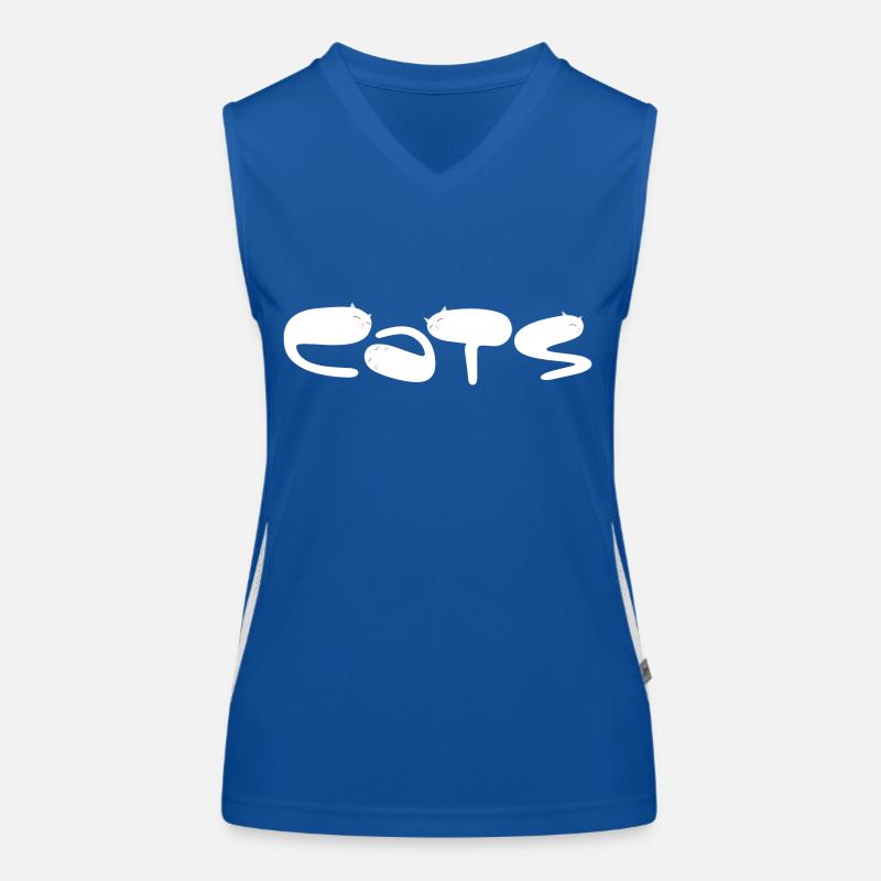 CATS Type Bubble Letters Funktionelles Kontrast-Tank Top für Frauen