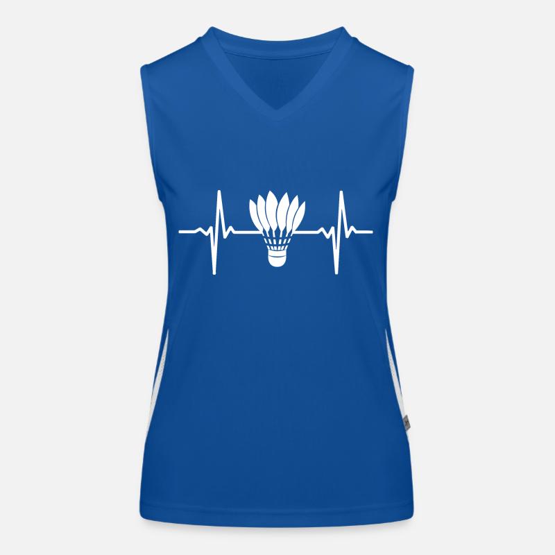 Badminton Heartbeat Shuttlecock Women's Functional Contrast Tank Top