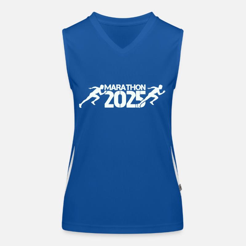 Marathon 2025 Débardeur respirant contrasté Femme