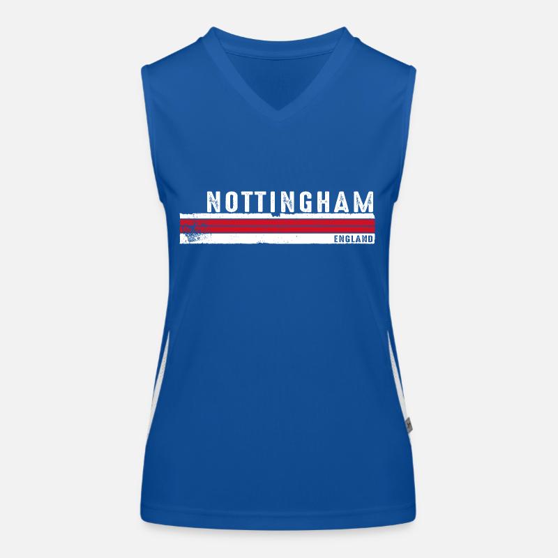 Nottingham England Retro Design Women's Functional Contrast Tank Top
