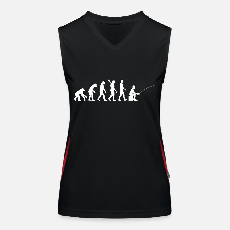 evolution ANGELN FISCHEN FISCH w Funktionelles Kontrast-Tank Top für Frauen