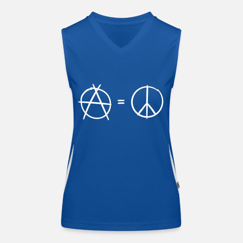 Anarchy is peace Women's Functional Contrast Tank Top