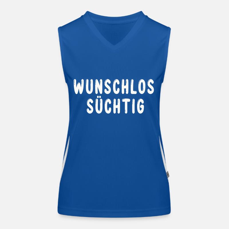 Wunschlos Süchtig Funktionelles Kontrast-Tank Top für Frauen