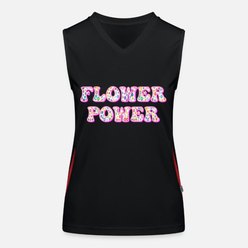 FLOWER POWER Débardeur respirant contrasté Femme
