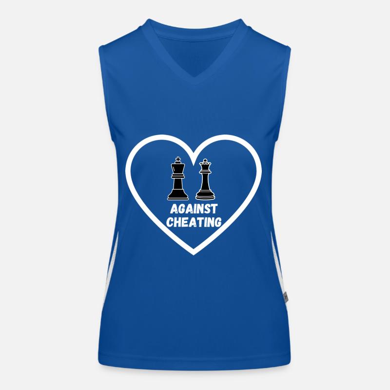 Schach Trend Chess Cheating Cheat Queens Gambit Women's Functional Contrast Tank Top