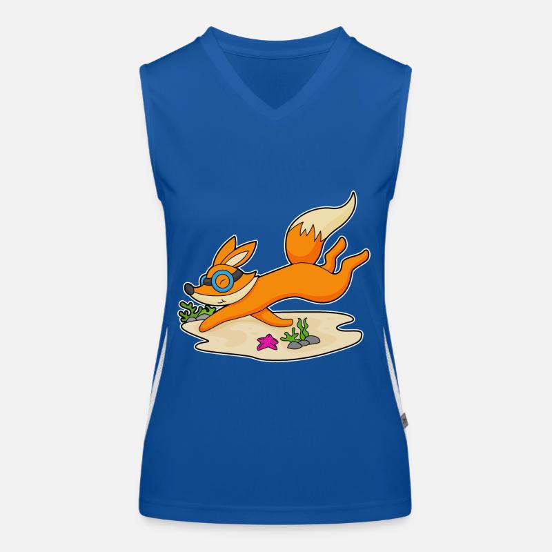 Fuchs Diver Goggles Women's Functional Contrast Tank Top