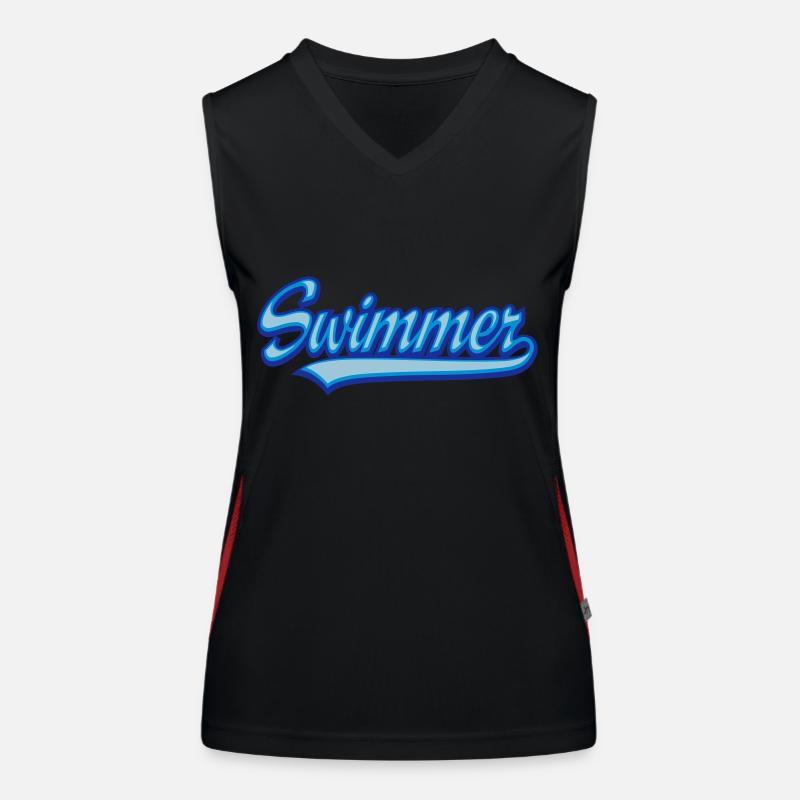 Schwimmer Funktionelles Kontrast-Tank Top für Frauen