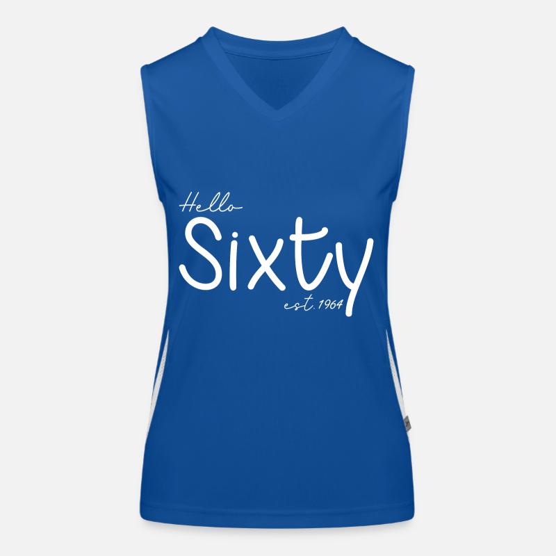Hello Sixty est 1964 - Celebrate 60th Birthday Women's Functional Contrast Tank Top