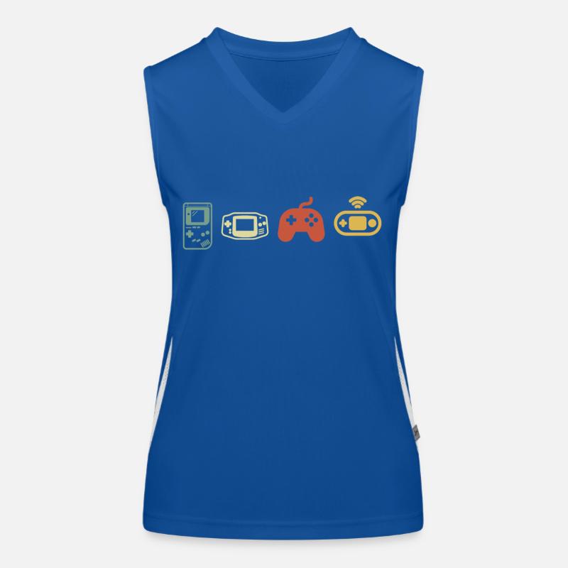 Vintage Retro Console Women's Functional Contrast Tank Top