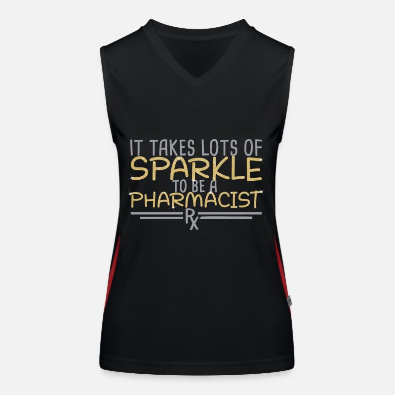 Pharmacist Sparkle Women's Functional Contrast Tank Top