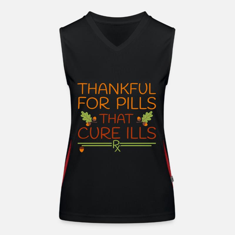 Pilules de Thanksgiving PTA Pharmacy PKA Débardeur respirant contrasté Femme
